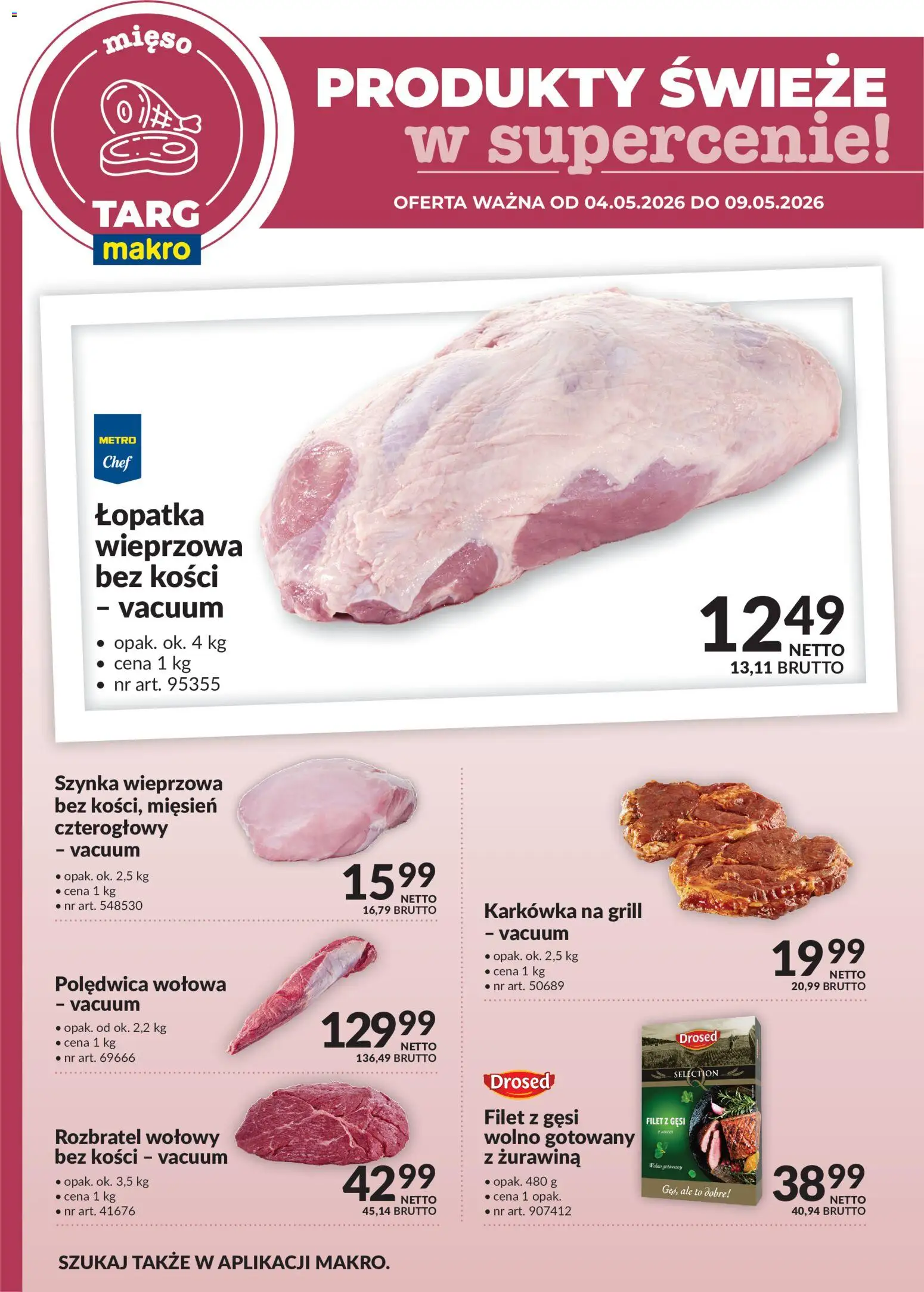 Pogląd gazetki "Makro gazetka - Produkty świeże w supercenie" ze sklepu Makro ważnej od 04.05.2026