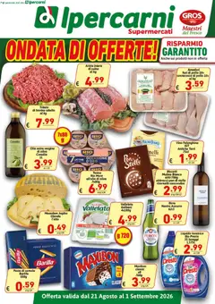Anteprima dell'opuscolo Ipercarni volantino dal negozio Ipercarni valido da 21/08/2026