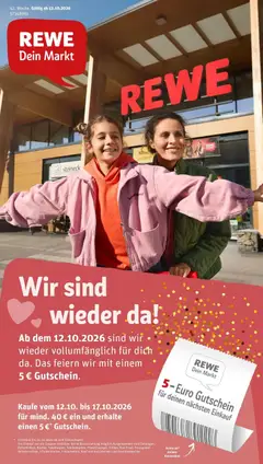 Vorschau von dem Prospekt des Geschäftes Rewe, gültig ab dem 12.10.2026