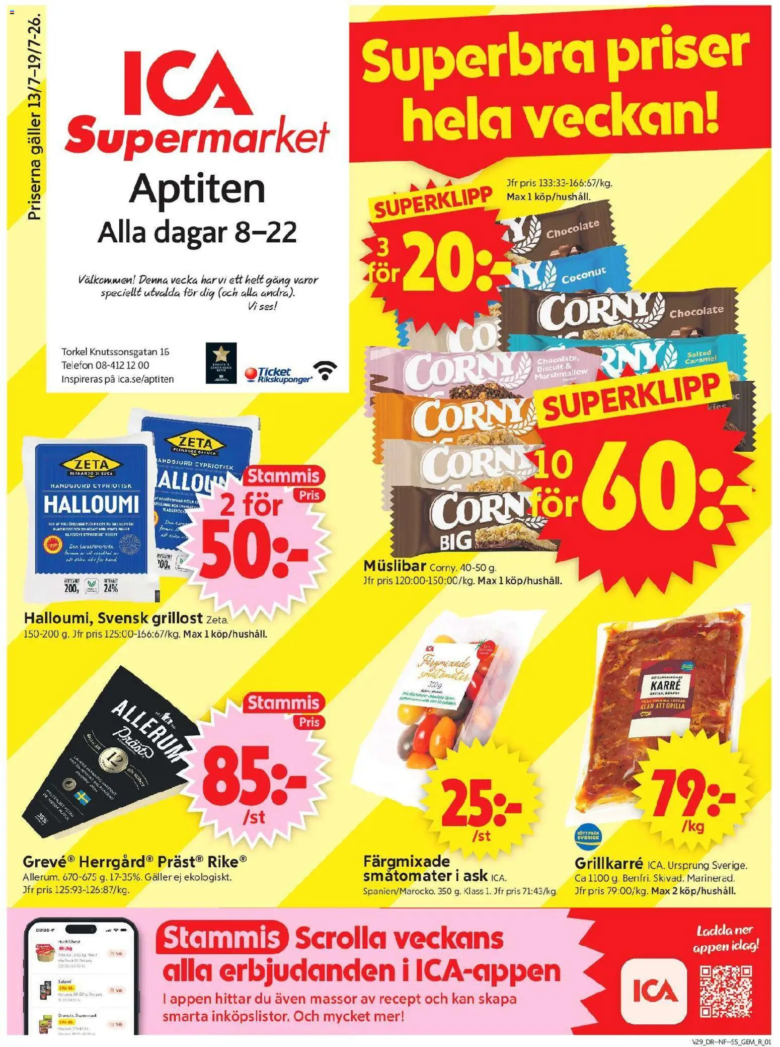 Förhandsgranska reklamblad ICA Supermarket erbjudanden från butik ICA Supermarket gäller från 13/07/2026