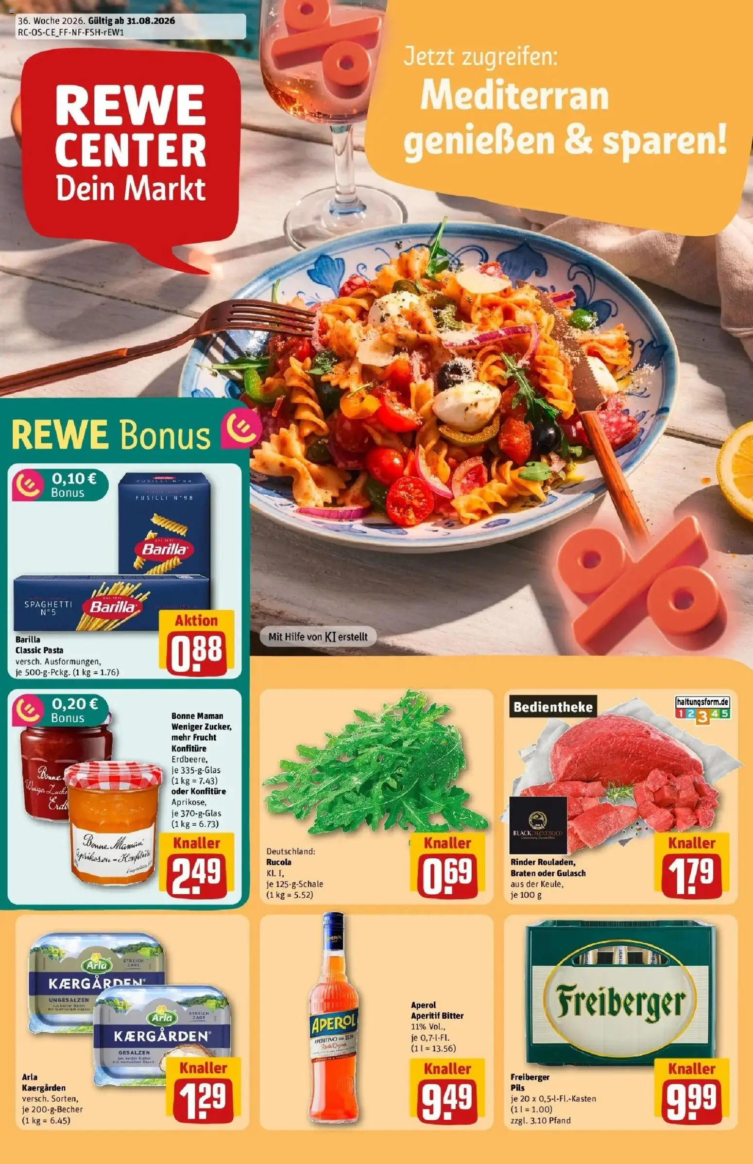 Vorschau von dem Prospekt des Geschäftes Rewe, gültig ab dem 31.08.2026