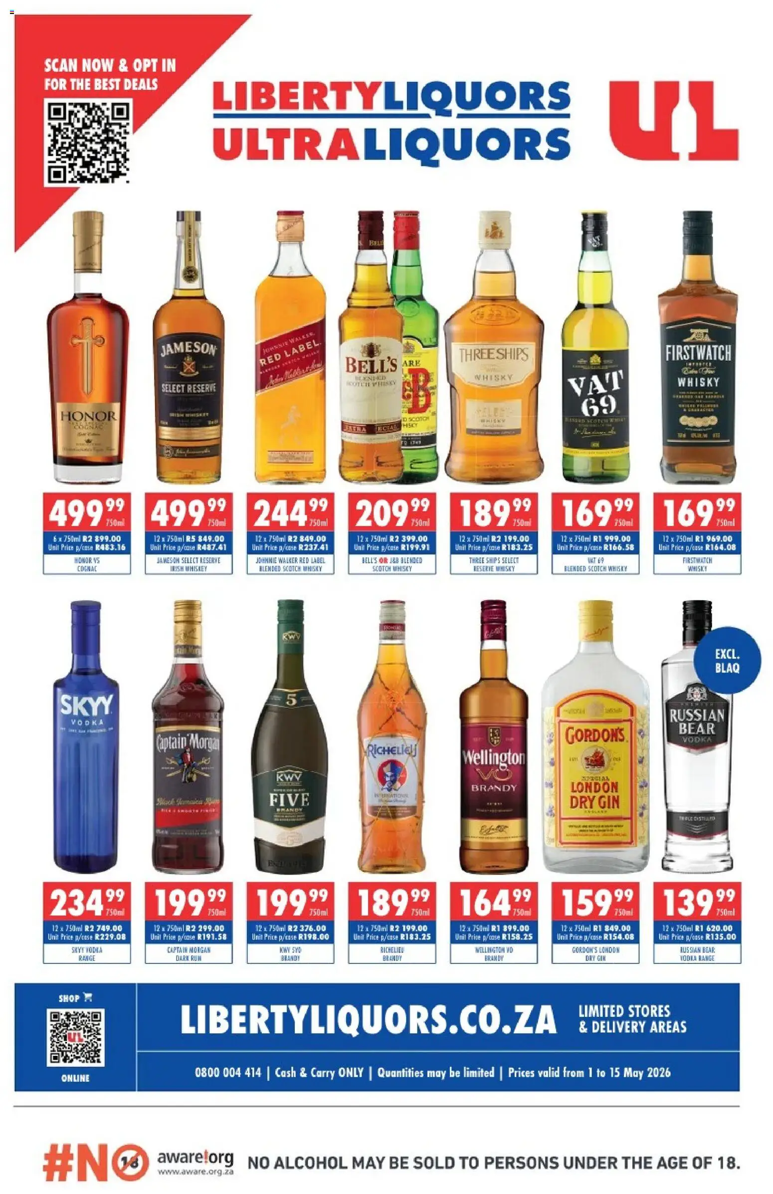 Preview of Ultra Liquors flyer valid from 01/05/2026