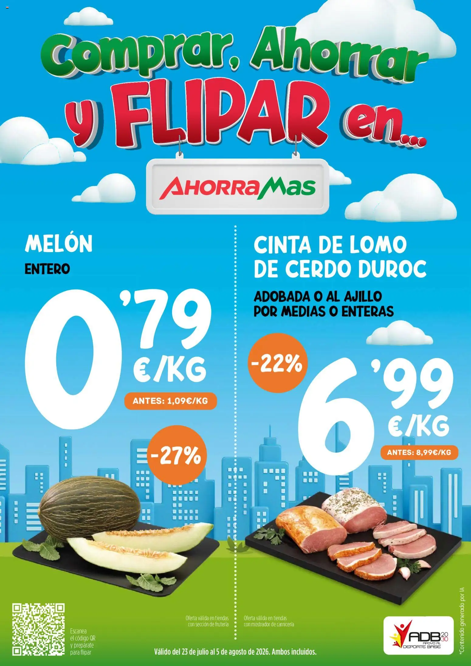 Vista previa del folleto de la tienda AhorraMas válido desde el 23/07/2026 