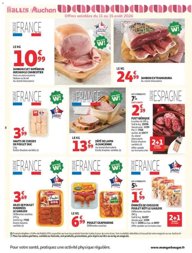 Nouveau catalogue Auchan à partir du 11/08