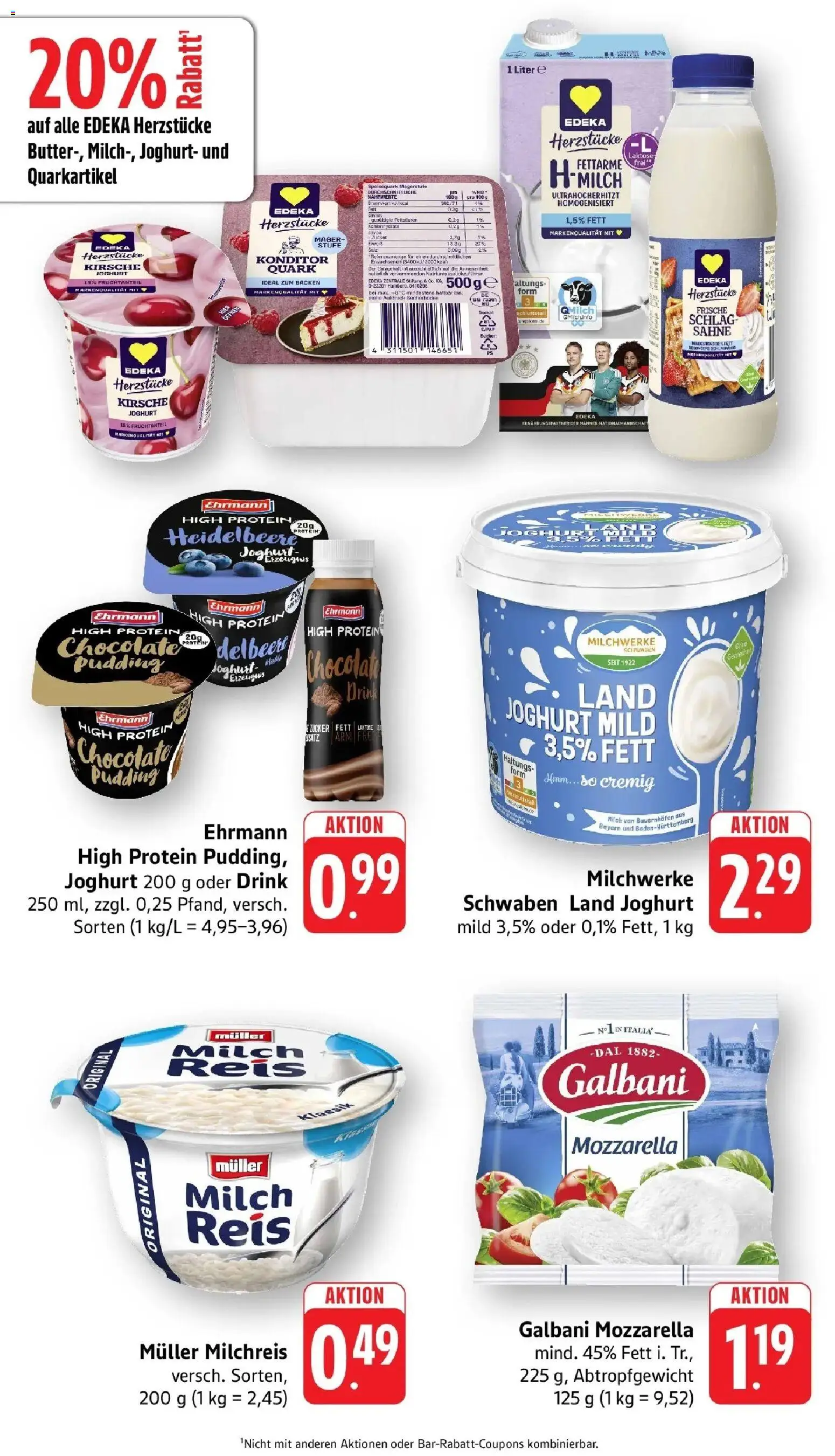 Vorschau von dem Prospekt des Geschäftes nah & gut, gültig ab dem 26.10.2026 - Joghurt, Quark, Mozzarella, Milch, Reis, Zucker, Sahne, Pudding