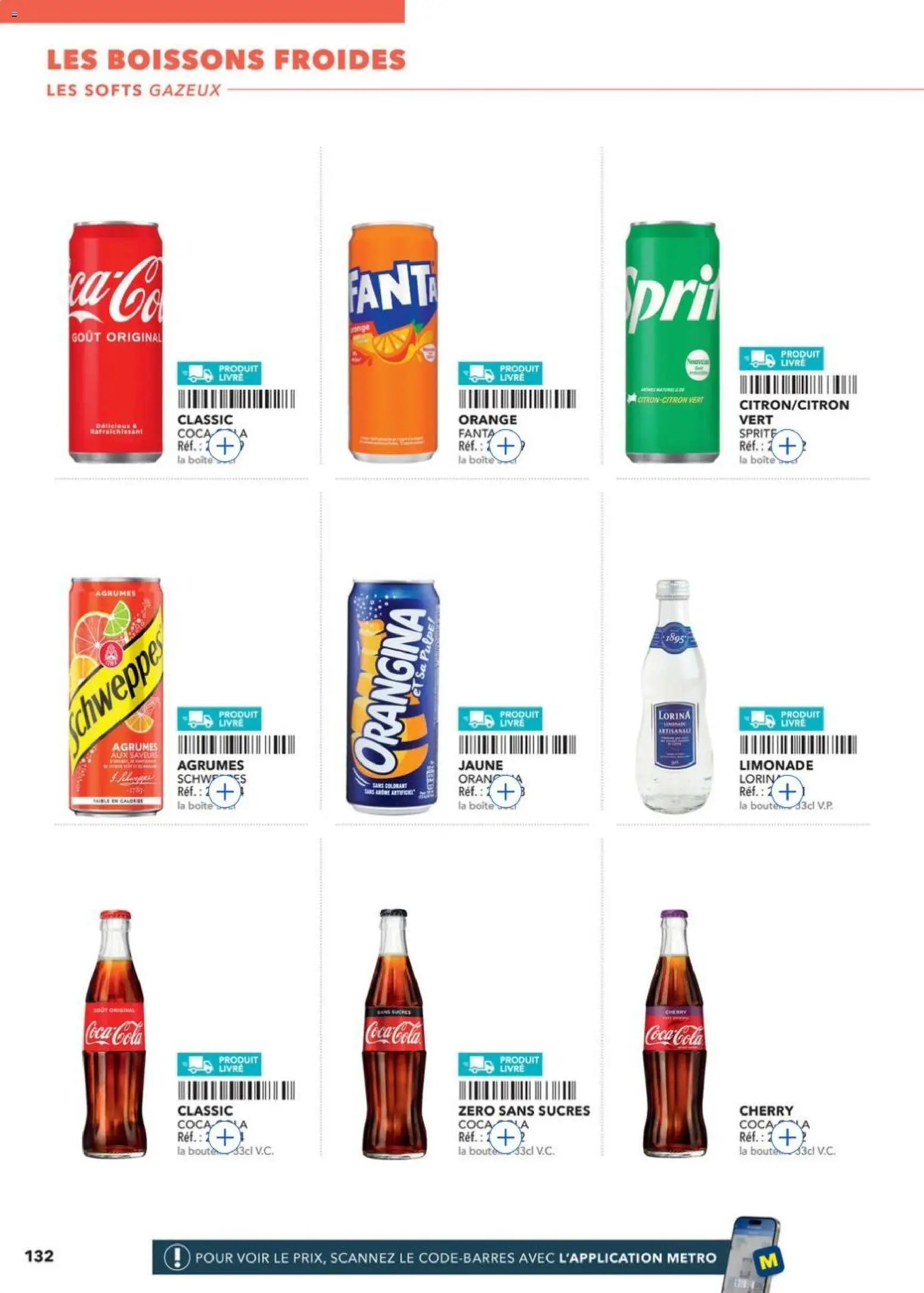 Prévisualisation de METRO - Guide Italie du magasin METRO formulaire valide 28/05/2026 - Orange, Livre, Coca cola, Coca, Fanta, Agrumes, Limonade, Sprite