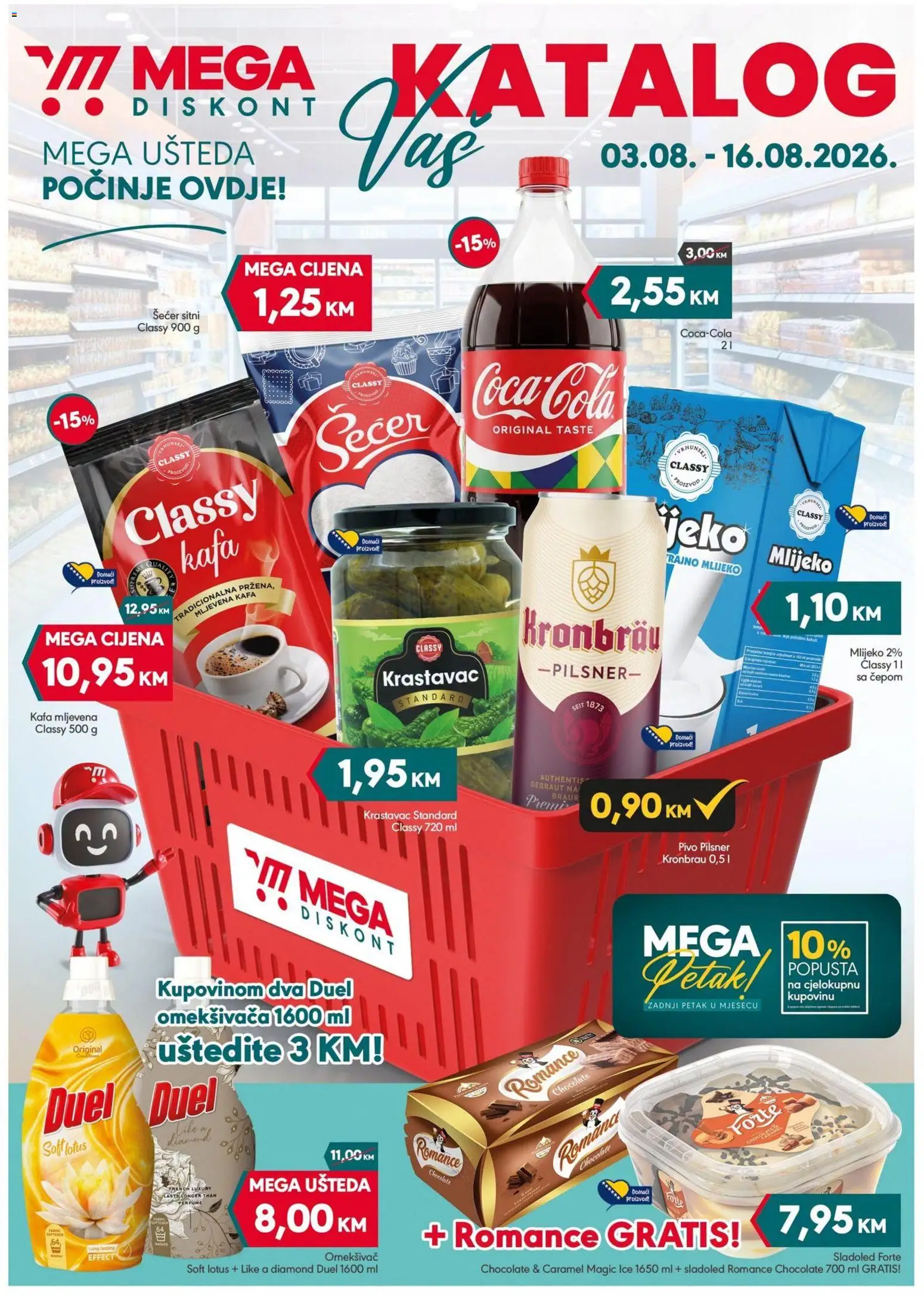 Pregled letka Mega Diskont katalog trgovine Mega Diskont vrijedi od 03.08.2026