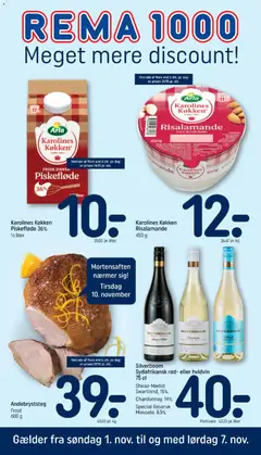 Eksempel på tilbudsavis Rema 1000 - Tilbudsavis Uge 45 fra butik Rema 1000 gyldig fra 01/11/2026