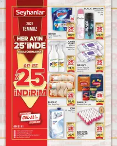 Seyhanlar Market Seyhanlar Market Katalog 25.07.2026 - Broşürünün önizlemesi