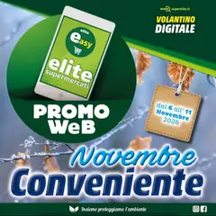 Anteprima dell'opuscolo Elite Supermercati volantino Novembre Conveniente dal negozio Elite Supermercati valido da 06/11/2026