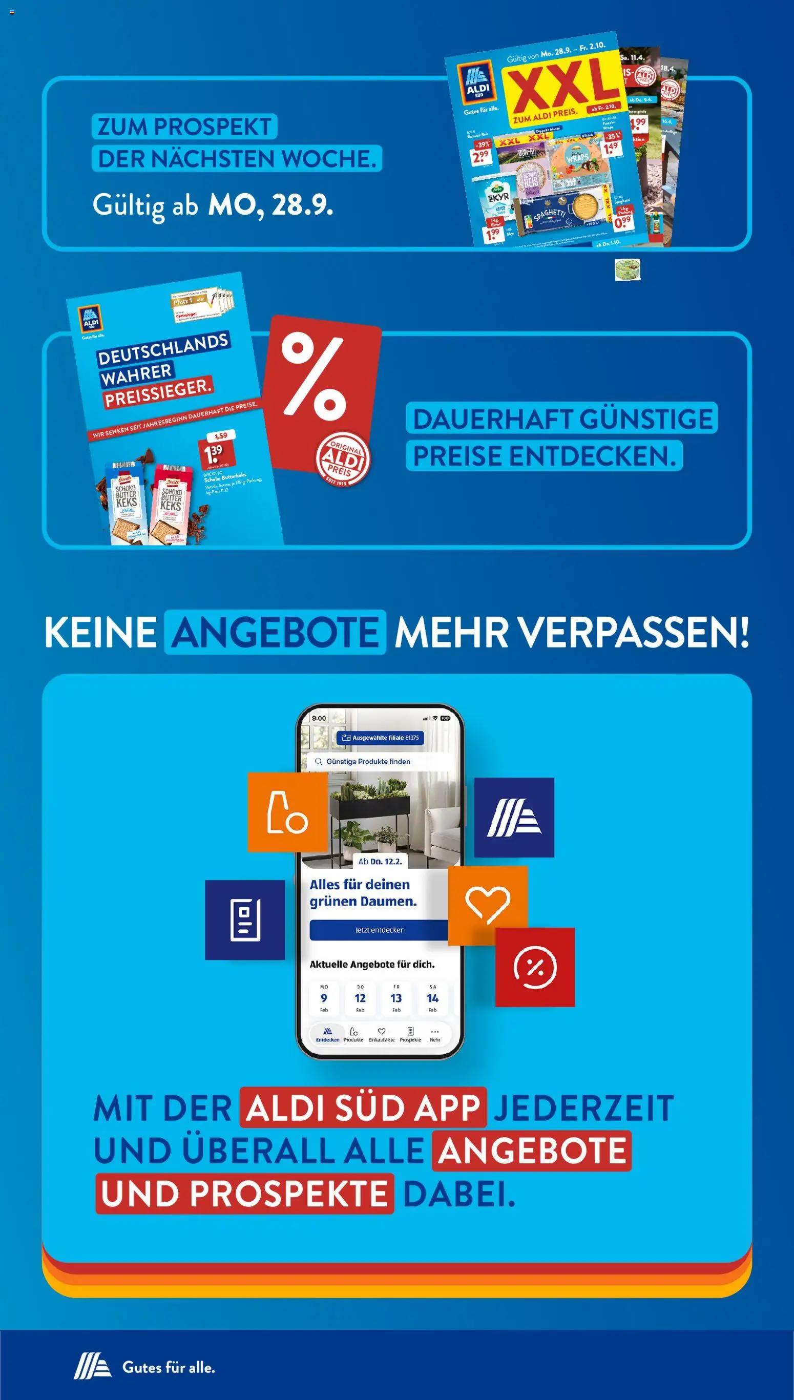 Vorschau von dem Prospekt des Geschäftes Aldi Süd, gültig ab dem 21.09.2026