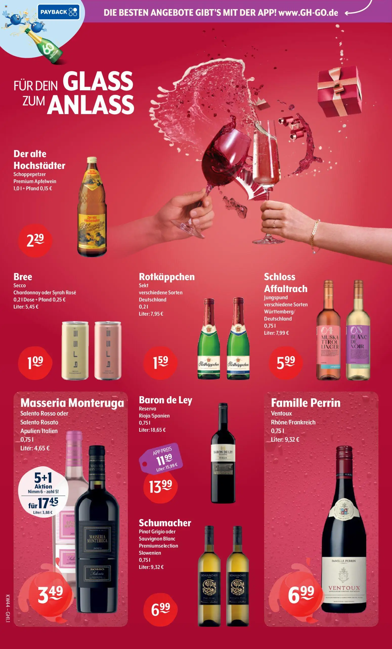Vorschau von dem Prospekt des Geschäftes Getränke Hoffmann, gültig ab dem 26.10.2026 - Rotkäppchen, Sekt, Bree