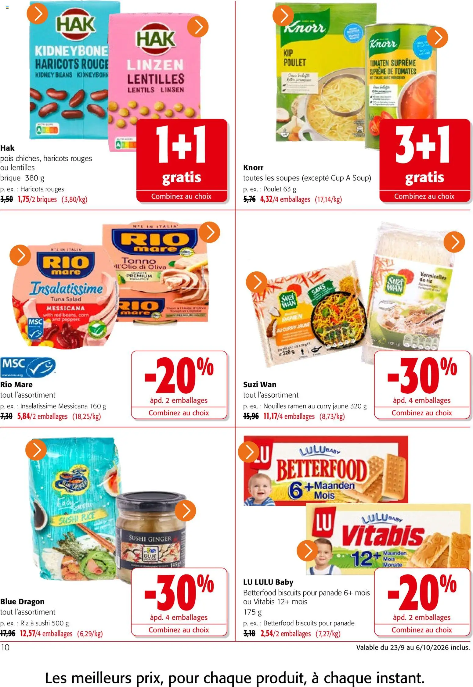 Prévisualisation de Colruyt catalogue du magasin Colruyt formulaire valide 23/09/2026 - Curry, Tomates, Riz, Biscuits, Briques, Pois, Haricots, Vermicelles