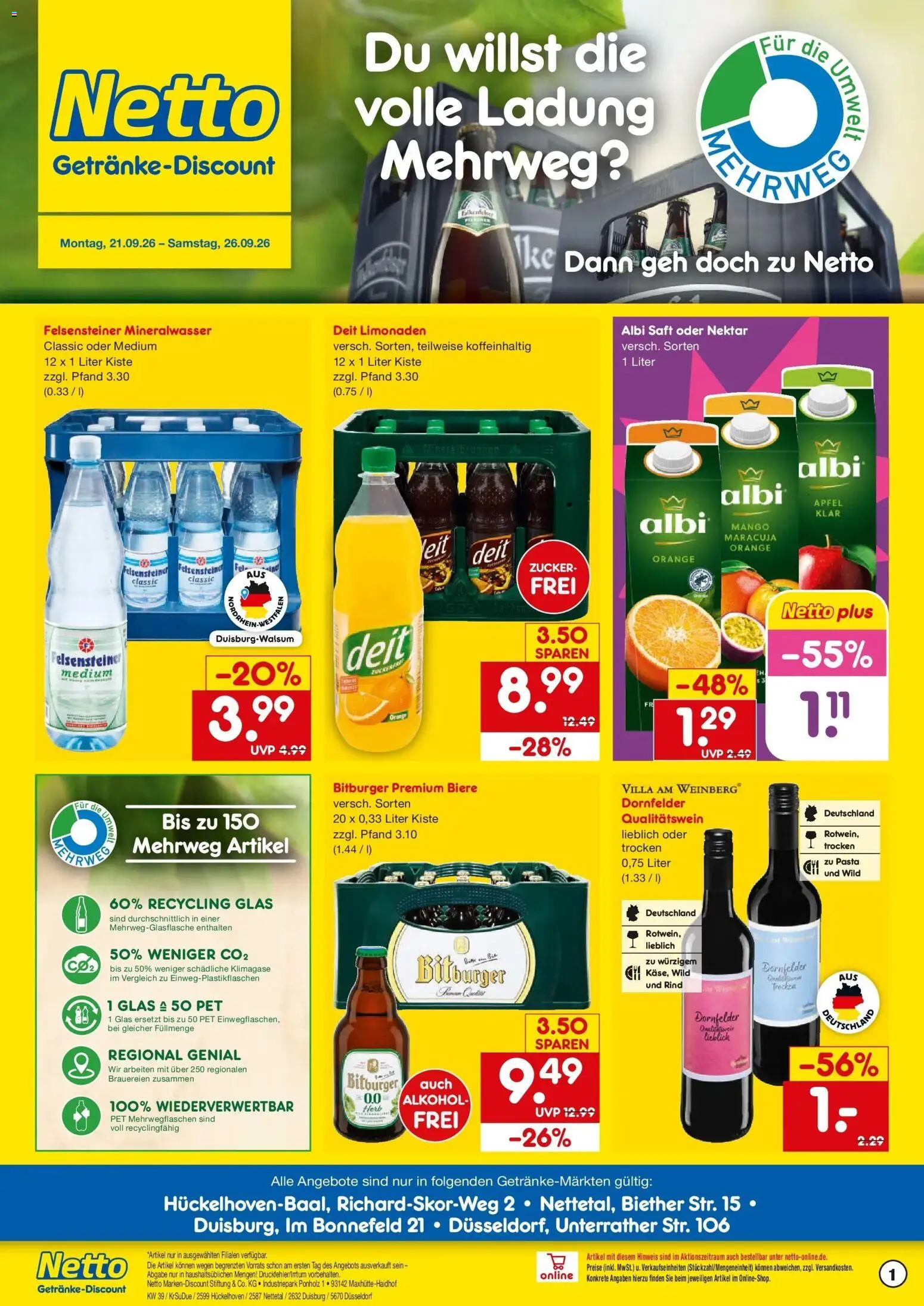 Vorschau von dem Prospekt des Geschäftes Netto Marken-Discount, gültig ab dem 21.09.2026
