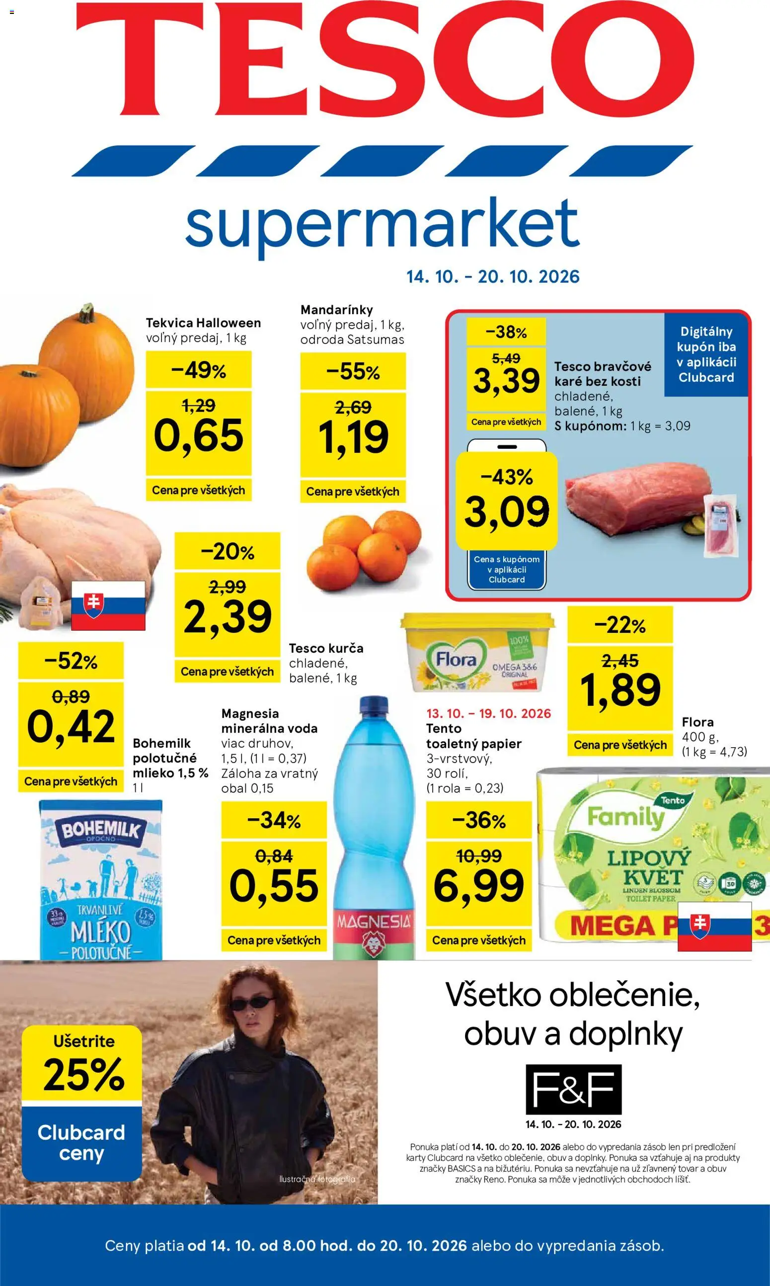 Náhľad Tesco letáku platného od 14.10.2026