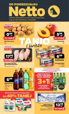 Pogląd gazetki "Netto gazetka od poniedziałku" ze sklepu Netto ważnej od 03.08.2026