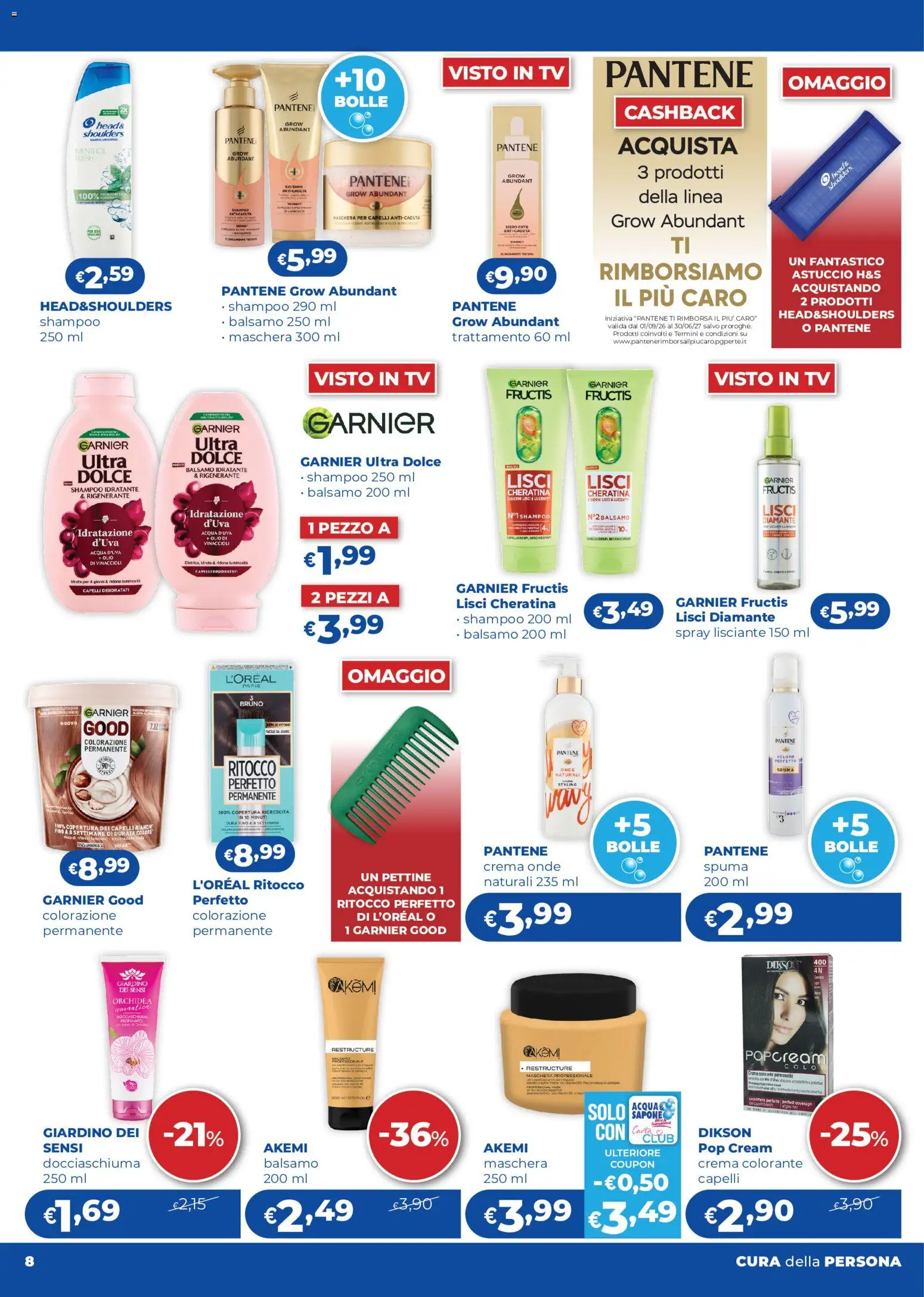 Anteprima dell'opuscolo Acqua e Sapone volantino 12/2026 dal negozio Acqua e Sapone valido da 03/09/2026 - Orchidea, Shampoo, Olio, Maschera, Astuccio, Maschera per capelli, Pettine, Caro