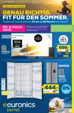 Vorschau von dem Prospekt des Geschäftes Euronics, gültig ab dem 09.07.2026
