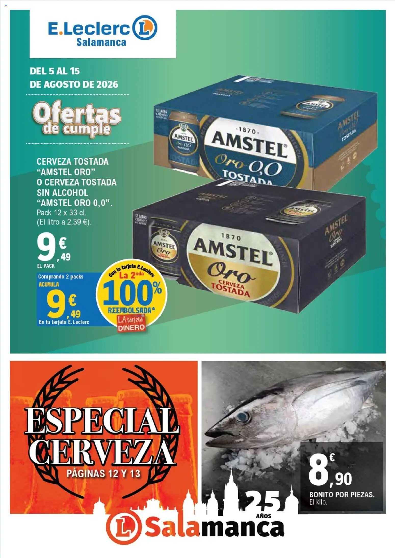 Vista previa del folleto de la tienda E.Leclerc válido desde el 05/08/2026 - Cerveza, Alcohol
