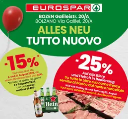 Anteprima dell'opuscolo Eurospar volantino Tutto Nuovo Bolzano dal negozio Eurospar valido da 06/08/2026