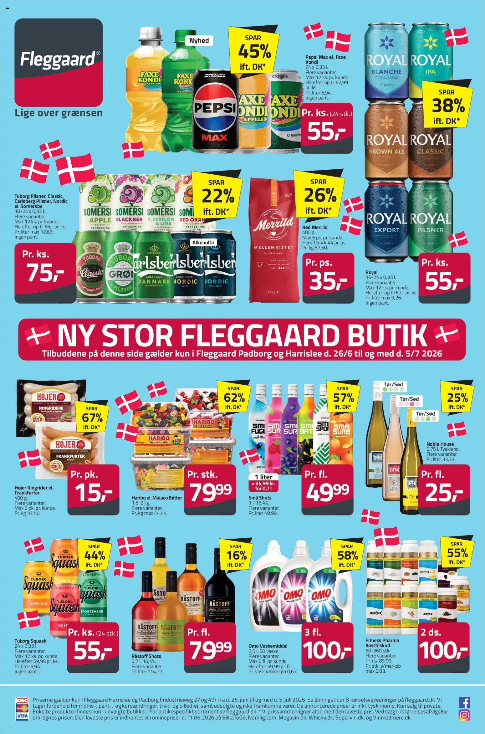 Eksempel på tilbudsavis Fleggaard - Padborg åbningstilbud fra butik Fleggaard gyldig fra 26/06/2026