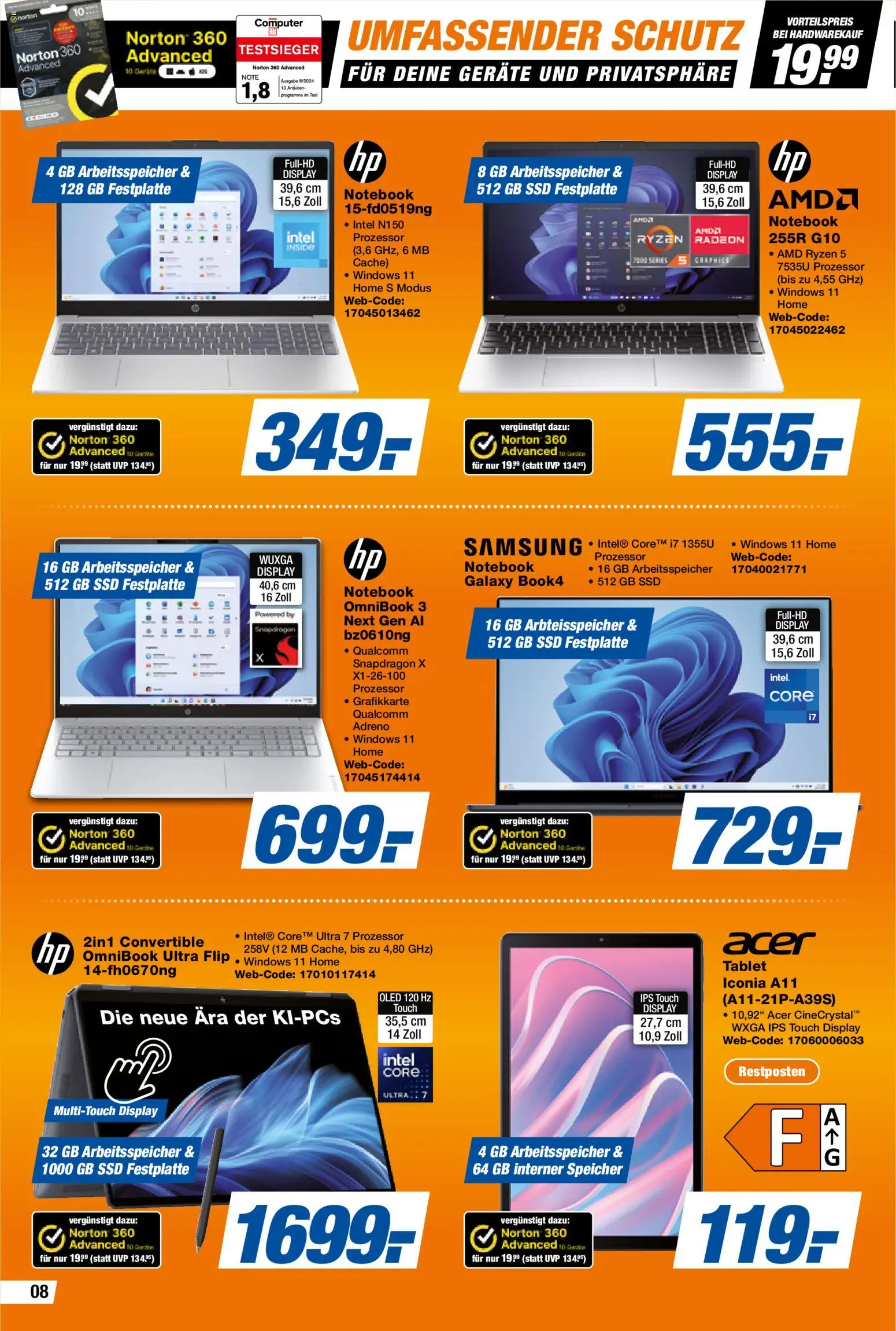 Vorschau von dem Prospekt des Geschäftes Expert, gültig ab dem 04.09.2026 - Samsung, Tablet, Notebook, Computer, Grafikkarte