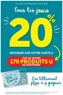 Prévisualisation de Hyper U - Ma sélection Carte U mai du magasin Hyper U formulaire valide 04/05/2026
