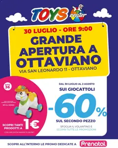 Anteprima dell'opuscolo Toys Center volantino Apertura Ottaviano dal negozio Toys Center valido da 30/07/2026