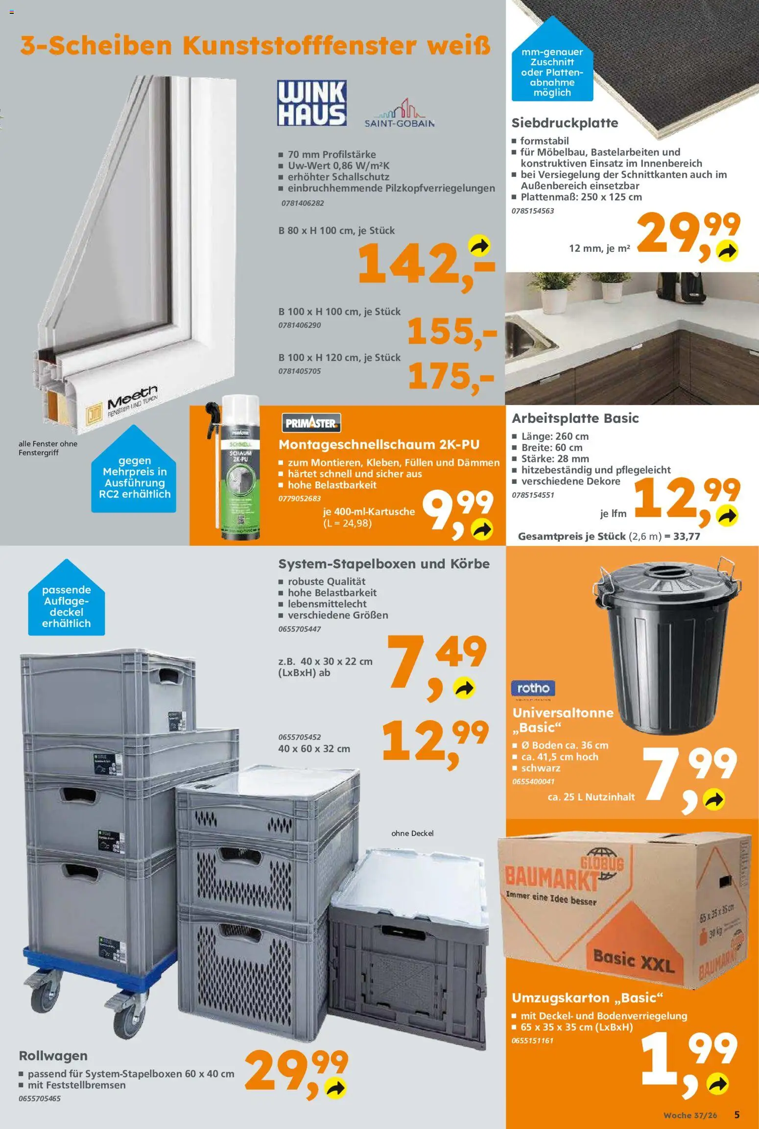 Vorschau von dem Prospekt des Geschäftes Globus Baumarkt, gültig ab dem 07.09.2026