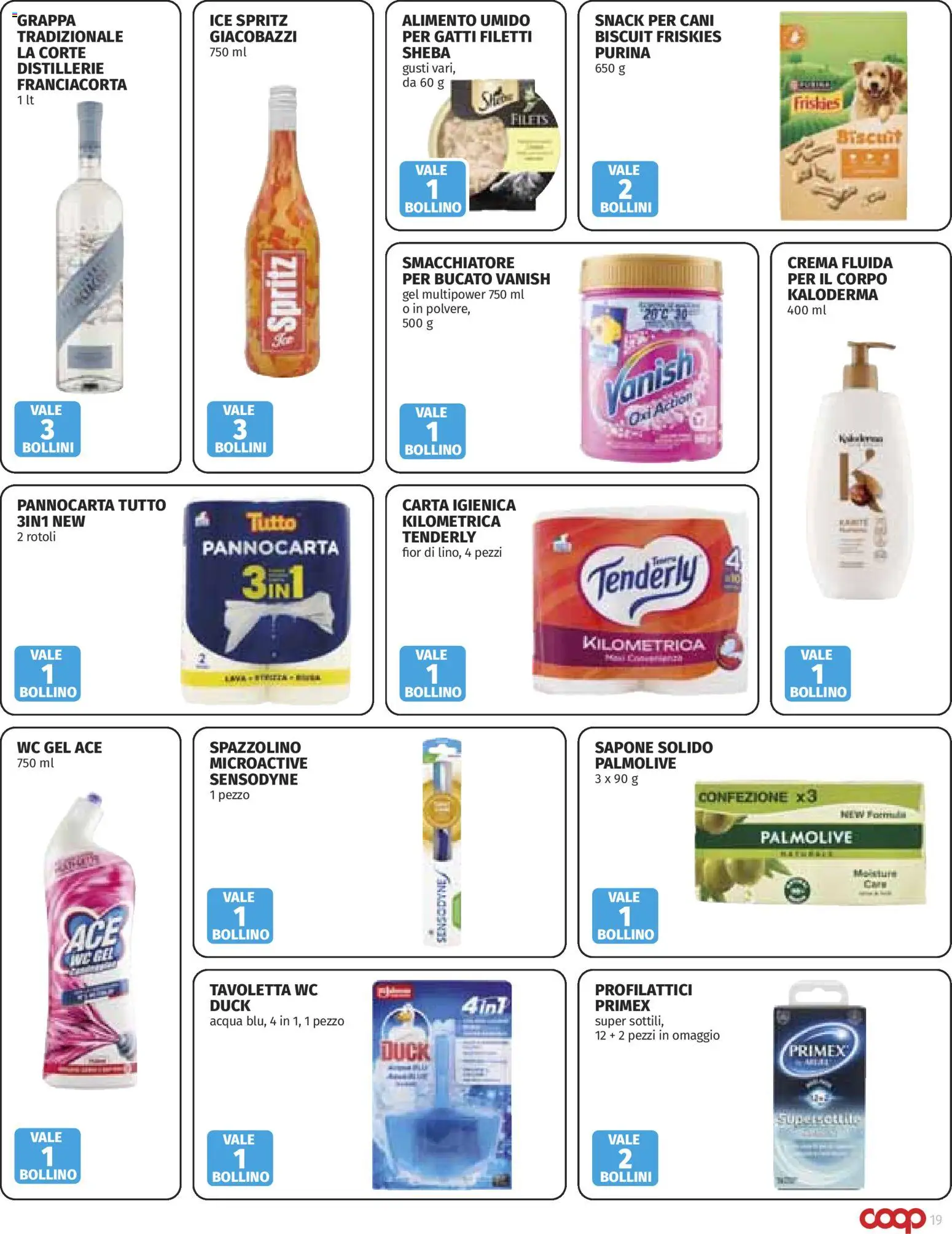 Anteprima dell'opuscolo COOP volantino dal negozio COOP valido da 29/10/2026 - Acqua, WC, Carta igienica, Grappa, Sapone, Tavoletta wc, Profilattici, Smacchiatore
