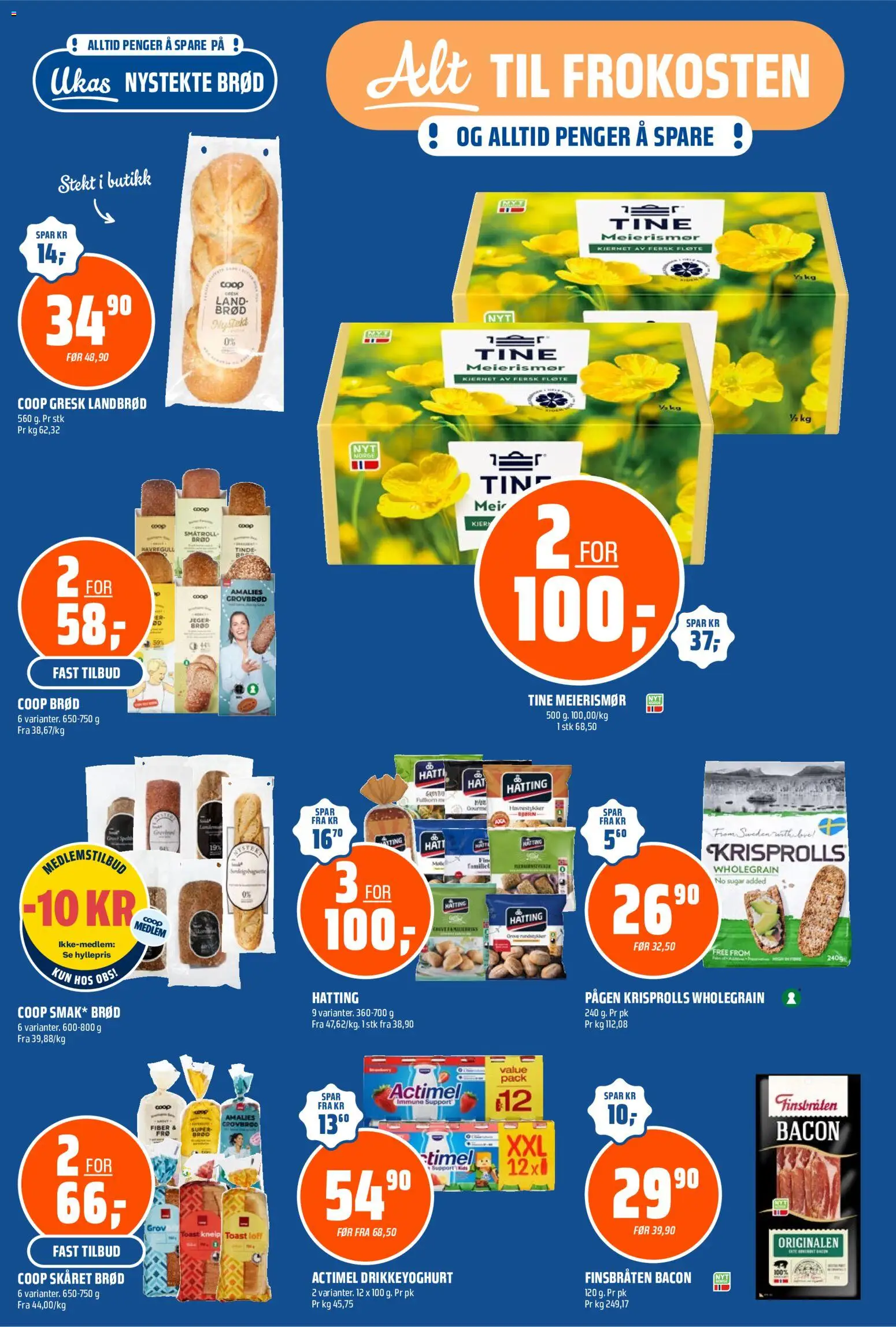 Forhåndsvis Coop Obs kundeavis fra butikk Coop Obs gyldig fra 28/09/2026