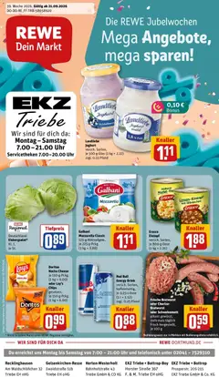 Vorschau von dem Prospekt des Geschäftes Rewe, gültig ab dem 21.09.2026