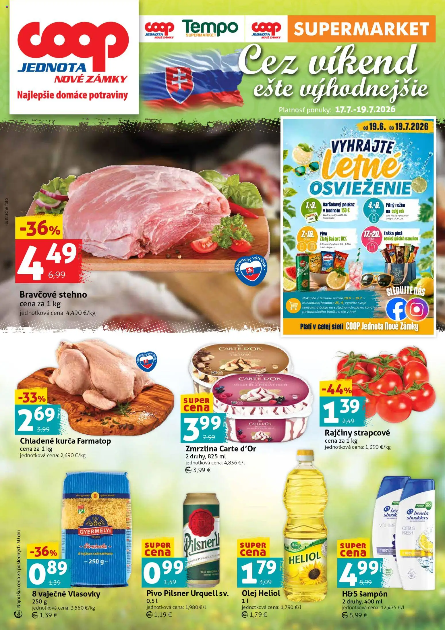Náhľad COOP Jednota letáku platného od 17.07.2026