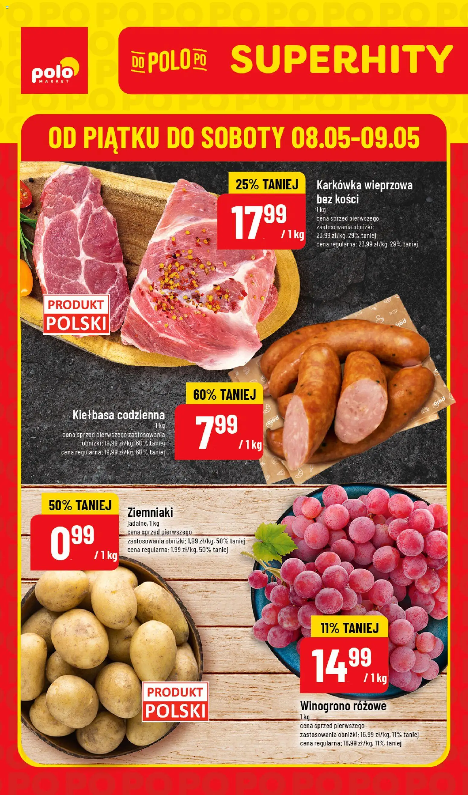 Pogląd gazetki "POLOmarket gazetka - Super Hity" ze sklepu POLOmarket ważnej od 08.05.2026