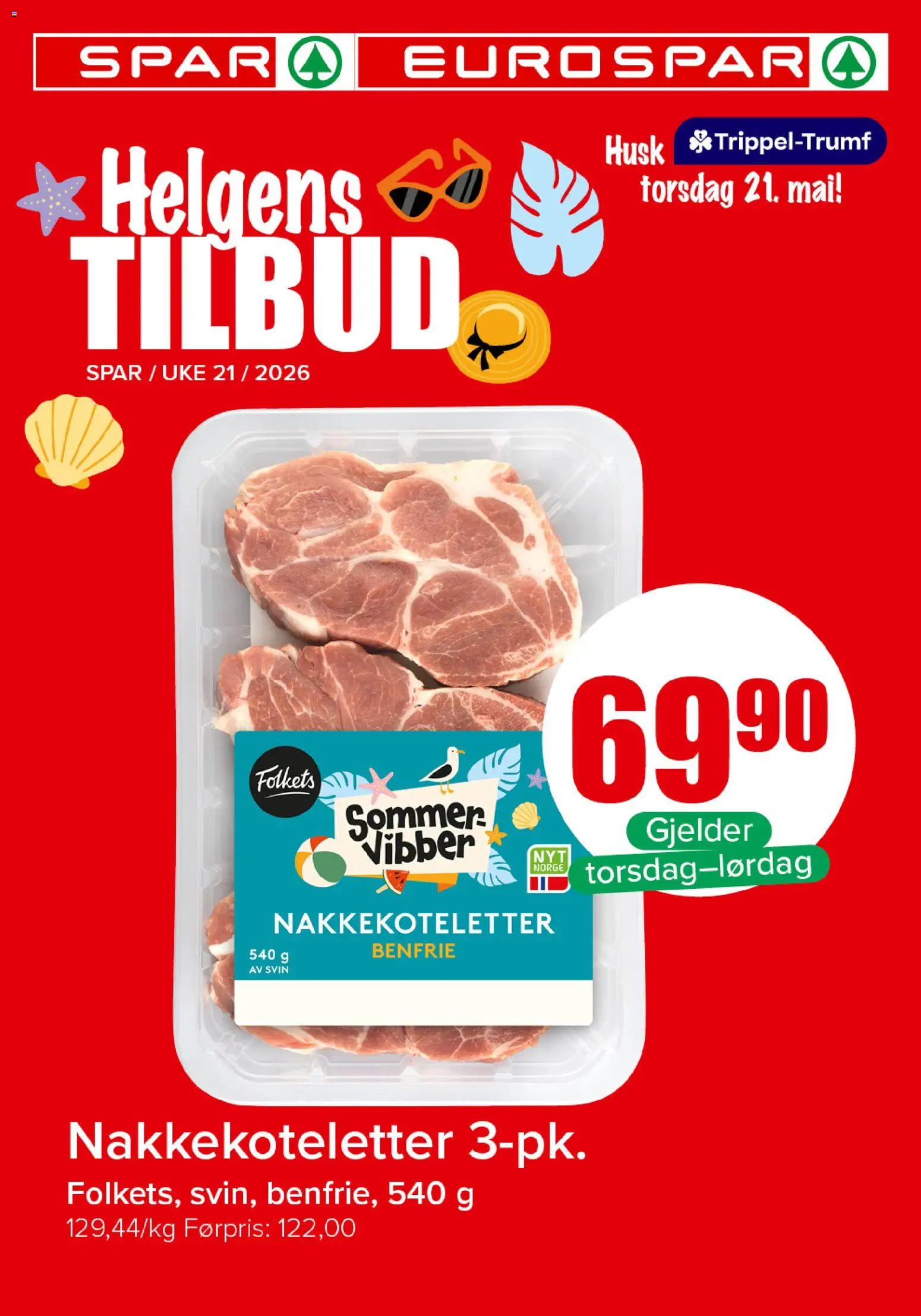 Forhåndsvis Spar Helgens Tilbud fra butikk Spar gyldig fra 21/05/2026