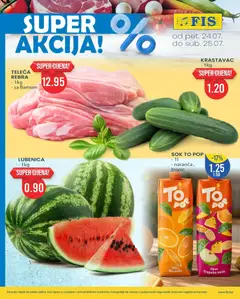 Pregled letka FIS super akcija trgovine FIS vrijedi od 24.07.2026