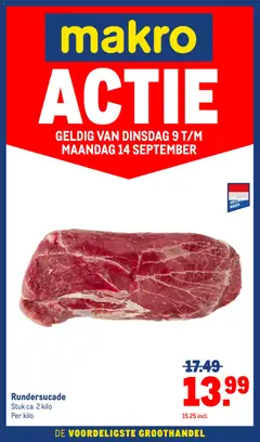 Voorbeeld van Makro folder - Versdeals van winkel Makro geldig vanaf 09-09-2026