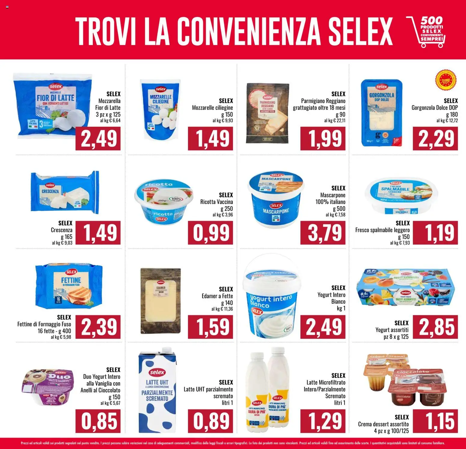 Anteprima dell'opuscolo Famila volantino Spesa Difesa dal negozio Famila valido da 08/10/2026 - Crema, Latte, Cioccolato, Formaggio, Yogurt, Ricotta, Dessert, Crescenza