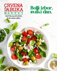 Pregled letka Crvena jabuka katalog trgovine Crvena jabuka vrijedi od 19.08.2026