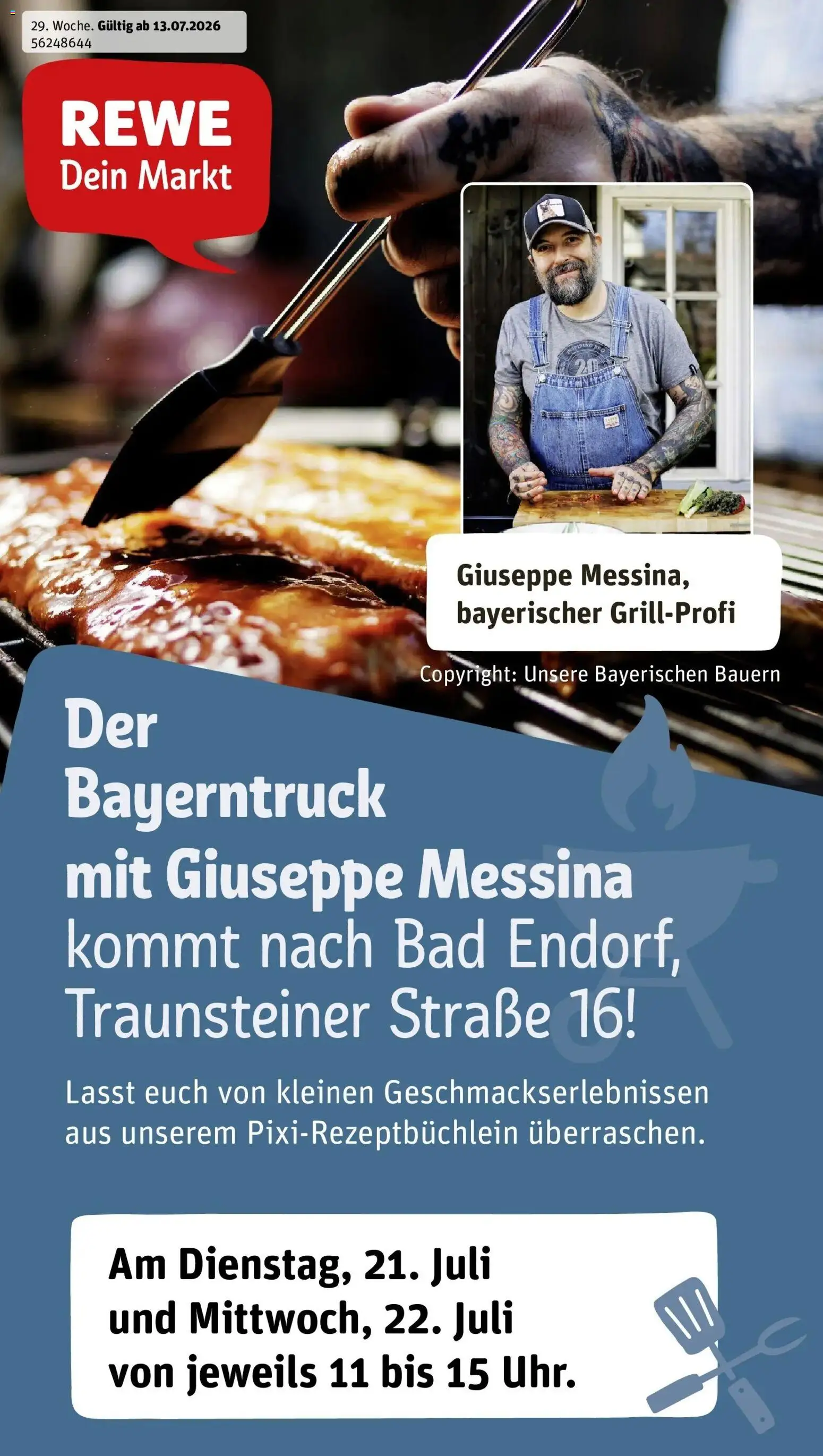Vorschau von dem Prospekt des Geschäftes Rewe, gültig ab dem 13.07.2026