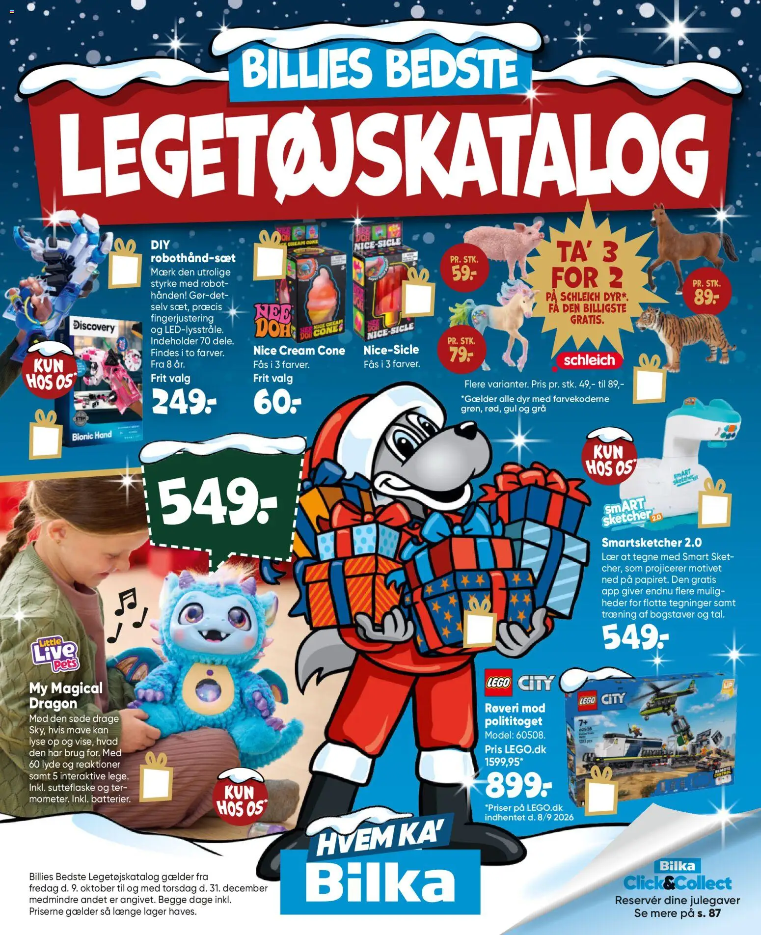 Eksempel på tilbudsavis Bilka - Tilbudsavis - Legetøjskatalog fra butik Bilka gyldig fra 09/10/2026 - Robot, Søm