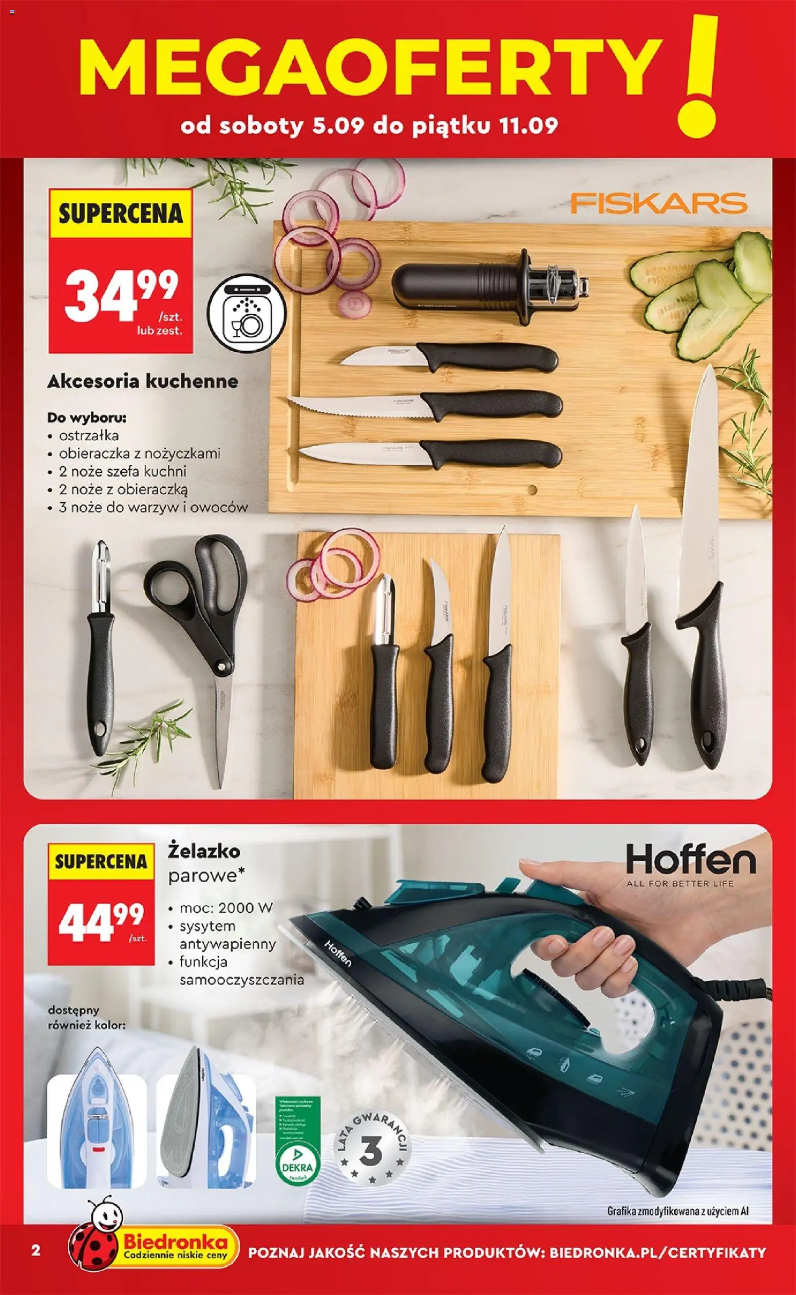 Pogląd gazetki "Biedronka gazetka - Hity i inspiracje" ze sklepu Biedronka ważnej od 05.09.2026