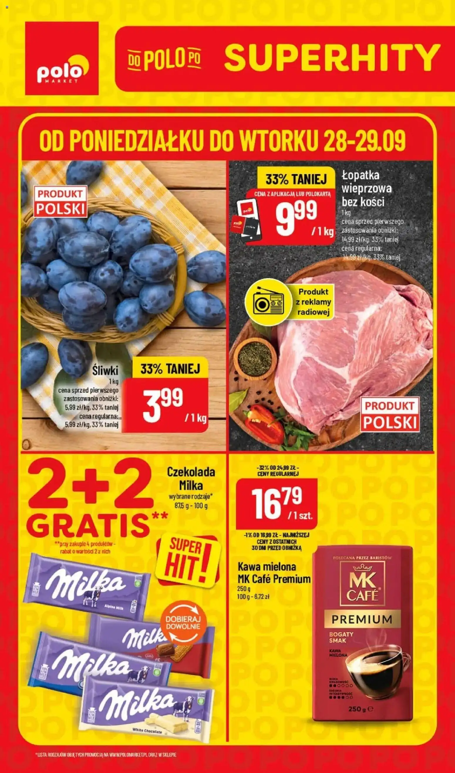 Pogląd gazetki "SuperHity POLOmarkt do wtorku 29.09 (G40)" ze sklepu POLOmarket ważnej od 28.09.2026