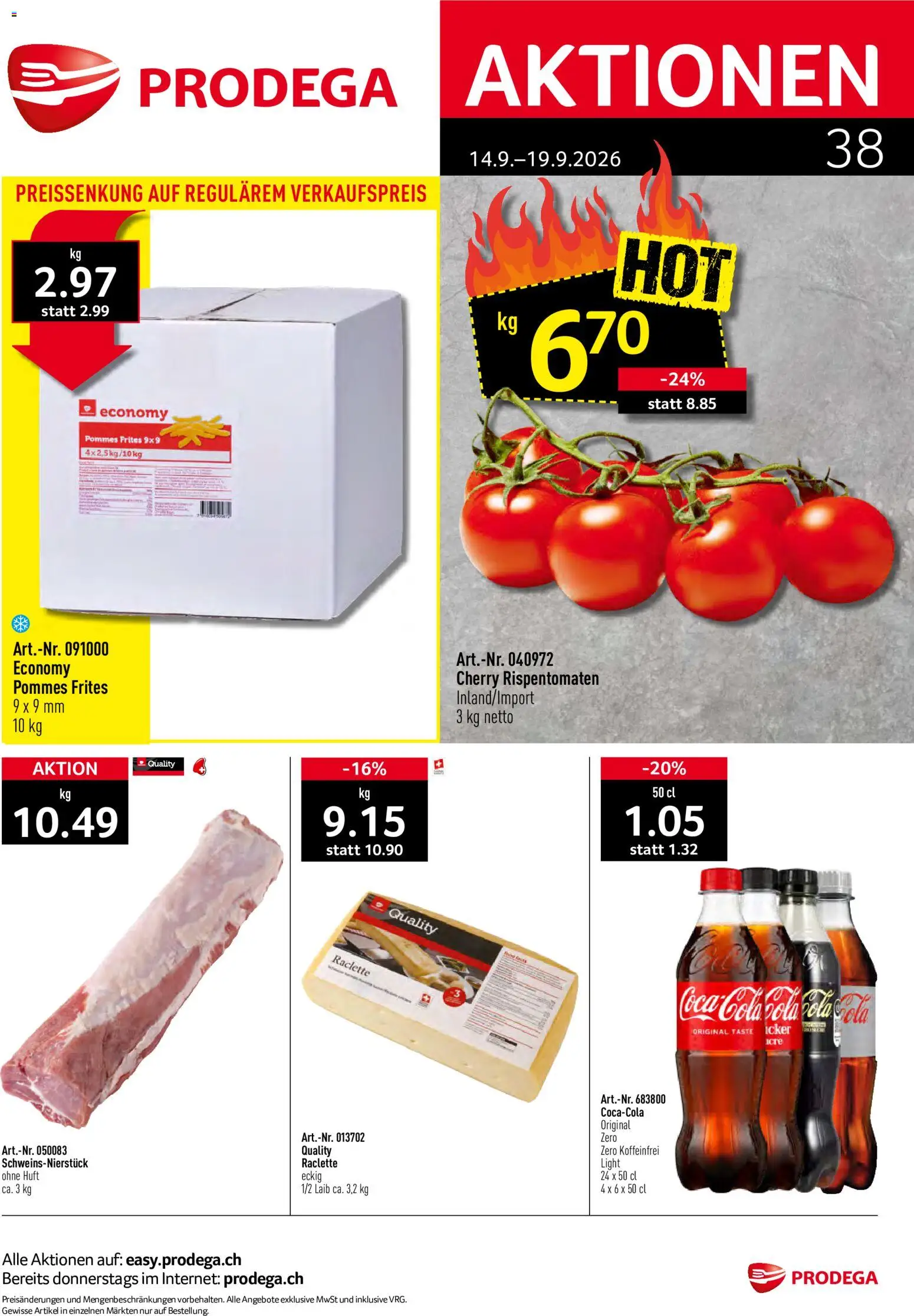 Vorschau des Merkblatts Prodega aktionen vom Shop Prodega gültig von 14.09.2026 bis 19.09.2026