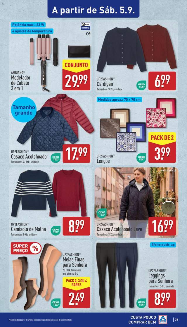 Novo folheto Aldi a partir de 31/08