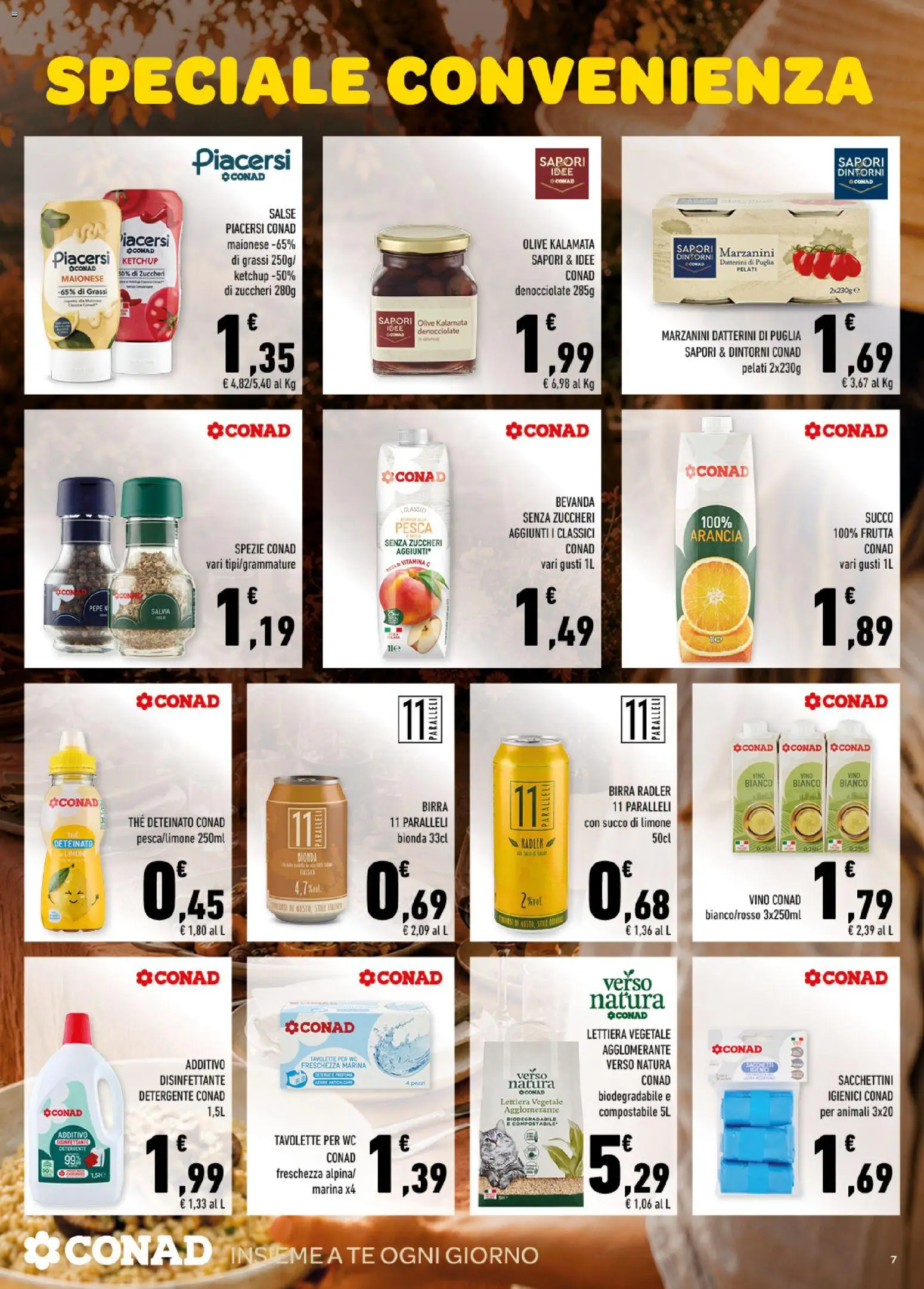 Anteprima dell'opuscolo Conad volantino Tutto il buono è di casa Sicilia dal negozio Conad valido da 28/10/2026 - The, Limone, Pepe, Pesca, Olive, Salsa, Radler, Succo di limone