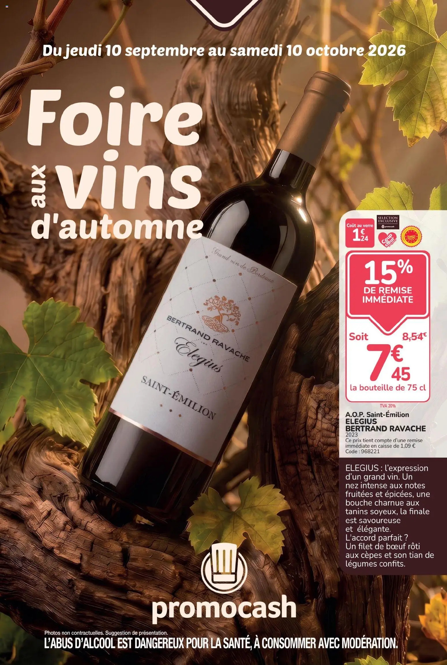 Prévisualisation de Promocash Foire aux vins du magasin Promocash formulaire valide 10/09/2026