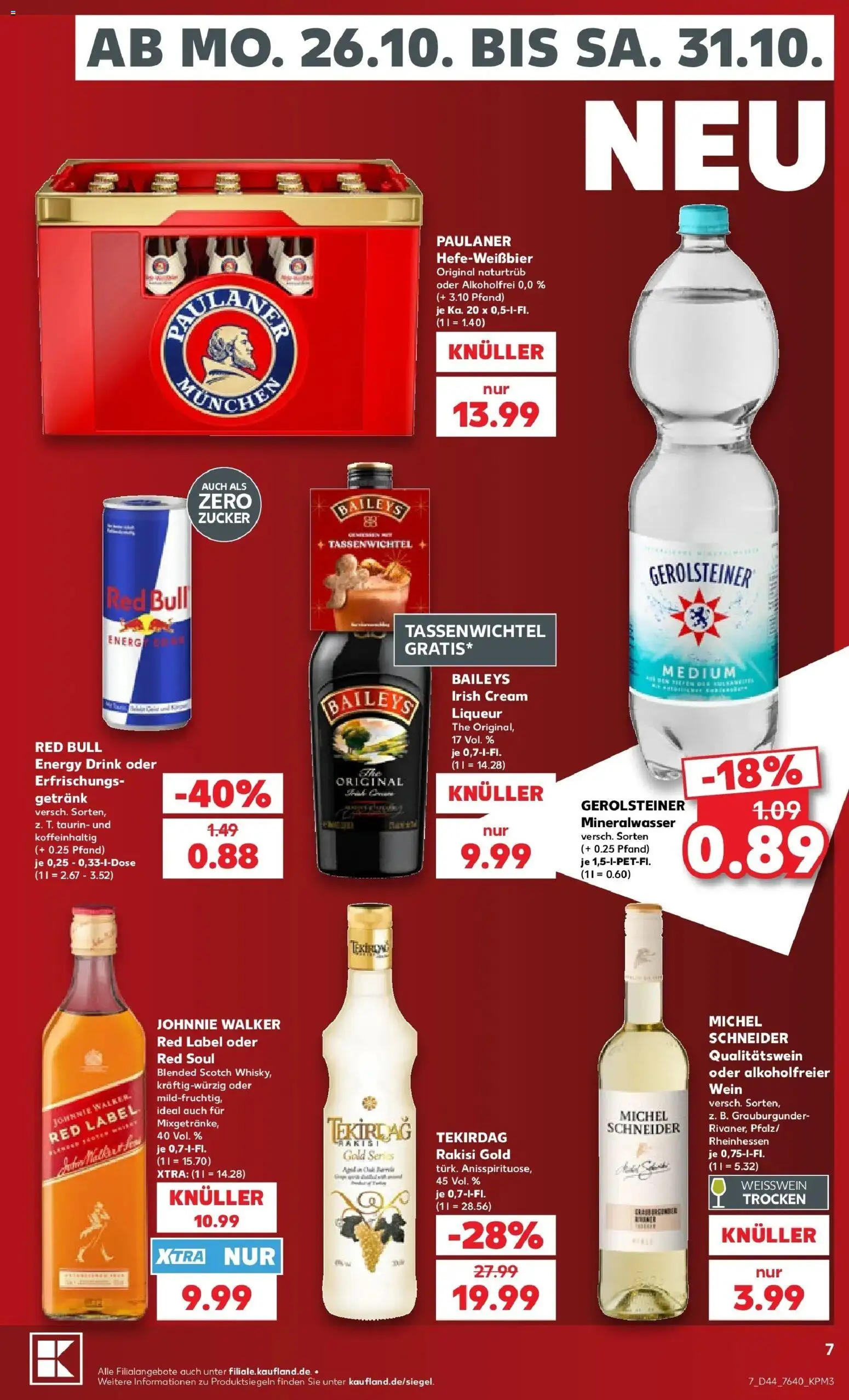Vorschau von dem Prospekt des Geschäftes Kaufland, gültig ab dem 26.10.2026