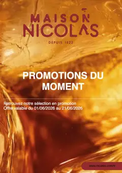 Prévisualisation de Nicolas catalogue du magasin Nicolas formulaire valide 01/06/2026