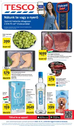 Tesco - Tesco aktuális akciós újság megtekintése, amely érvényes 2026.10.01.-től